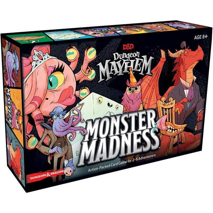 Карткова гра Dungeons & Dragons C7888000 Dragon Dungeons Mayhem Monster Madness, одиночна, різнокольорова, стандартна