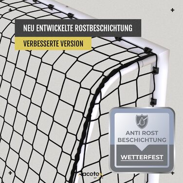 Футбольні ворота для дітей та дорослих у саду НАДЗВИЧАЙНО МІЦНІ - Дитячі футбольні ворота з міцною сталевою рамою спереду - Футбольні ворота, включаючи анкерні кріплення з нержавіючої сталі - Ворота для саду 300x200 (см)