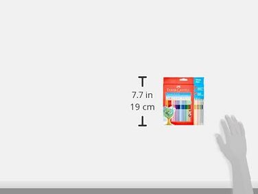 Набір кольорових олівців для дітей та дорослих, 24 предмети, трикутні, стійкі до зламування, включаючи 4 неонові кольори та 2 олівці 1842 Promoset, 201540 -