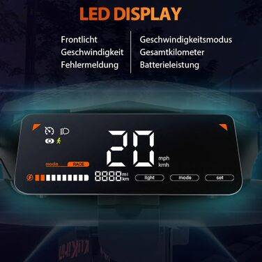 Електричний самокат для дорослих, Позашляховий електросамокат, Електричний самокат, Патінете електричний (запас ходу 55 км), G2