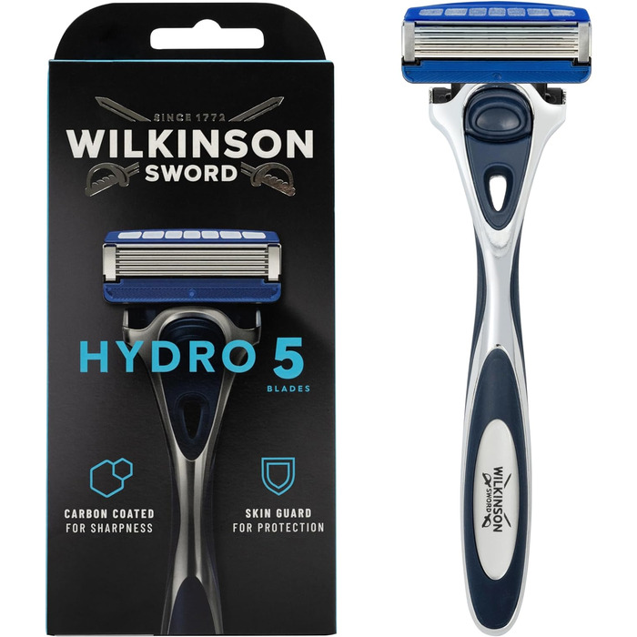 Удосконалена бритва Wilkinson Sword Hydro 5 Skin Protection з 4 змінними лезами (ука (1 упаковка), сучасна)