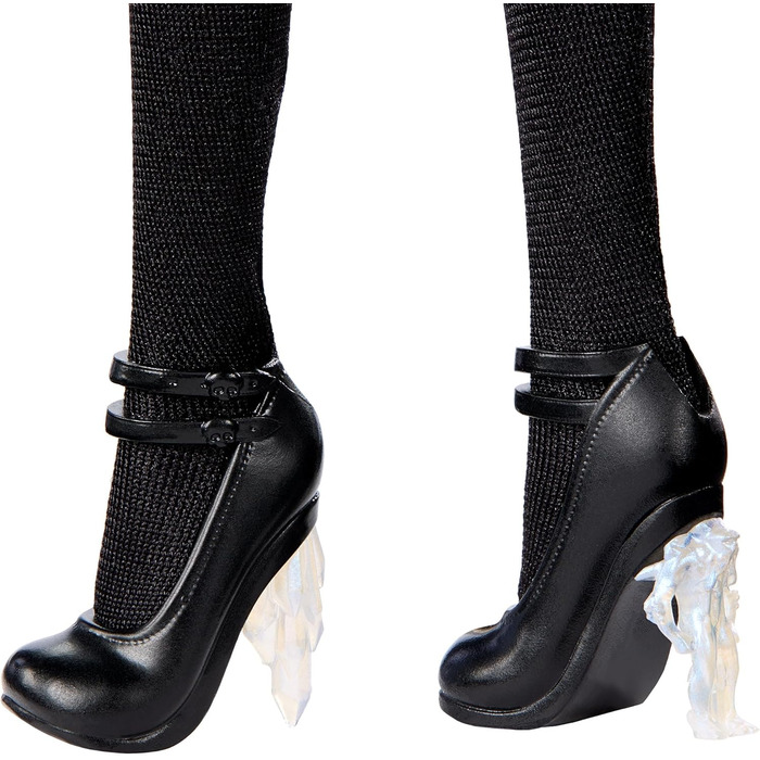 Лялька Monster High Wednesday, колекційна фігурка Rave&39N Wednesday у чорній готичній сукні, натхненна танцювальною сценою, преміальні аксесуари та підставка для ляльки, HXJ03