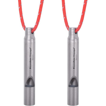 Титанові свистки Кемпінг на відкритому повітрі Піші прогулянки Полювання Скелелазіння Екстрене виживання Гучний свисток Тренер Тре