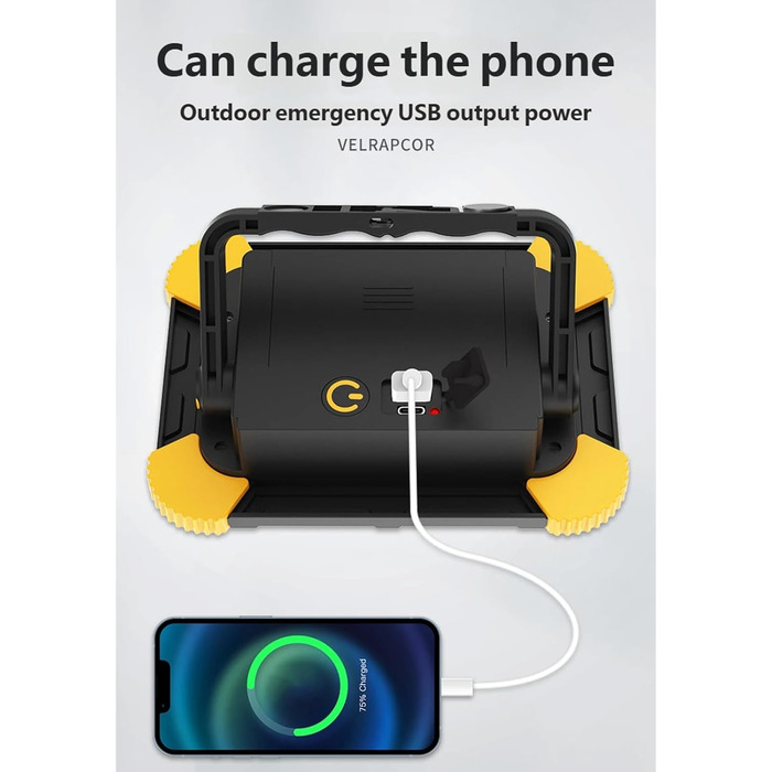 Термін служби батареї, портативний кемпінговий ліхтар, висока яскравість, магнітний, акумуляторний, водонепроникний, для гаражів та активного відпочинку, акумуляторний ліхтар