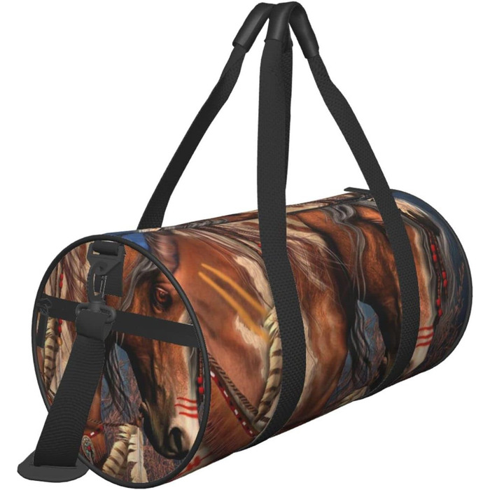 Дорожня сумка-мішок Конячка, універсальна спортивна сумка для чоловіків та жінок, коричнева