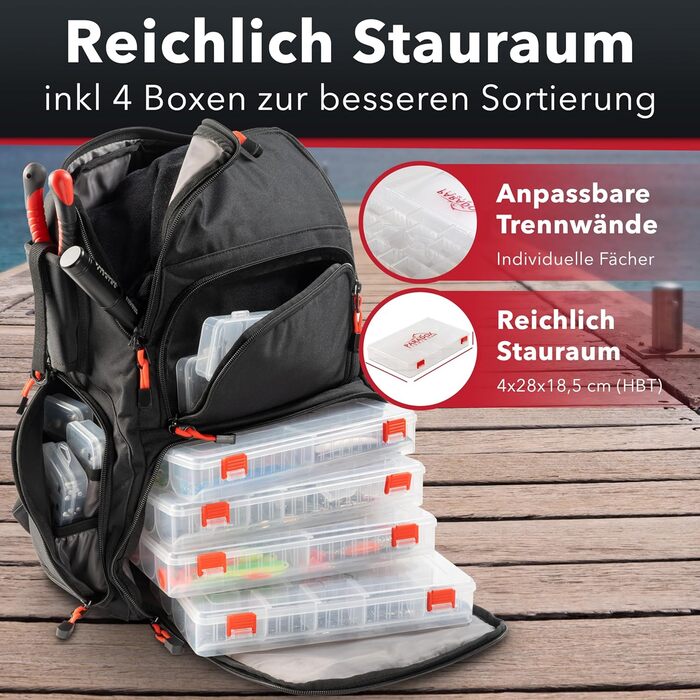 Рибальський рюкзак Paradox з коробками I вкл