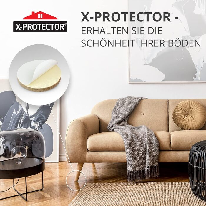 Фетрові накладки для меблів 50 мм, 16 шт. X-Protector