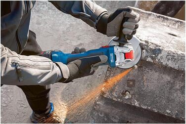 Кутова шліфувальна машина Bosch Professional 18V System BITURBO GWX 18V-7 з X-LOCK (Ø диска 125 мм, потужність 700 Вт, без акумуля