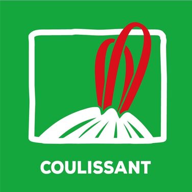 Міцні сміттєві пакети з розсувними ручками, виготовлені з переробленого пластику, максимальна водонепроникність (50 л (8 шт.))