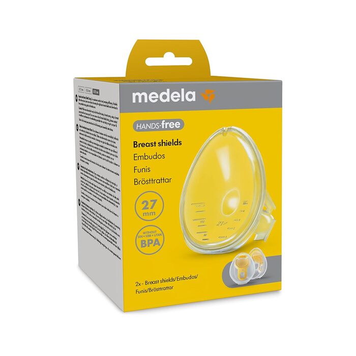 Без BPA, Medela аксесуари для Hands-free молоковідсмоктувача, аксесуари для Hands-free збірних мисок, 2 шт., Breast Shields