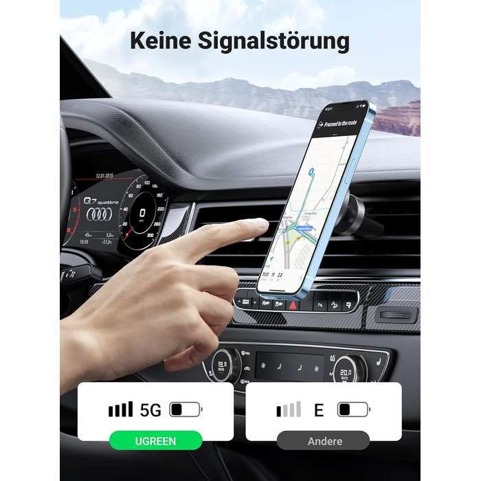 Тримач для мобільних телефонів Автомобільний магнітний тримач для мобільних телефонів для автомобільної вентиляції Сильне кріпленн