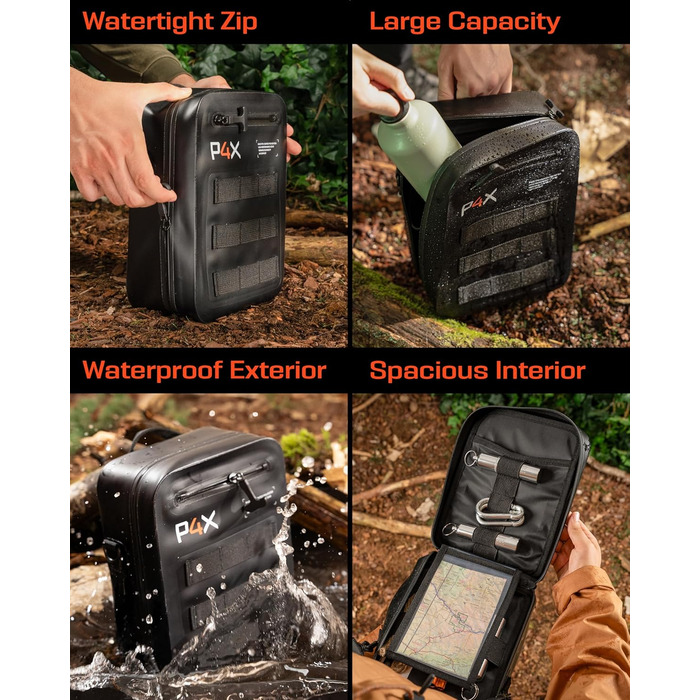 Водонепроникний чохол Molle - кріпиться до рюкзаків та ременів - ідеальний EDC-чохол-органайзер для медичного обладнання, ліхтаря,