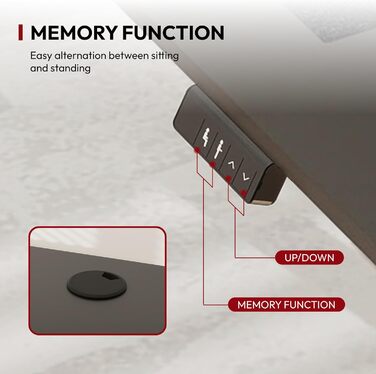 Письмовий стіл з регульованою висотою, електричне регулювання висоти, L-подібний, з шухлядами та відділенням для зберігання, двосторонній, ергономічний стіл для роботи сидячи та стоячи, 160 x 70 см, чорний