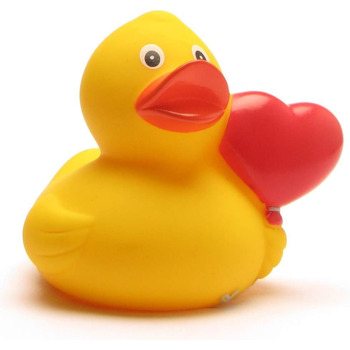 Повітряна куля Duckshop I Rubber Duck Heart I Squeaking Duck IL 8 см - в комплекті брелок Squeaking Duck