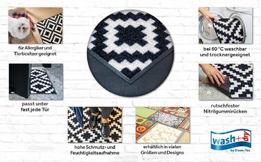 Килимок для дверей Madhana 35x120 см, для використання всередині та зовні приміщень, можна прати, різнокольоровий 35 x 120 см (прямокутний)