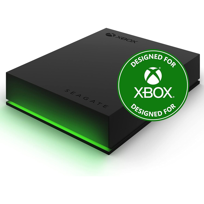 Портативний зовнішній жорсткий диск Seagate Game Drive Xbox 2TB, 2.5 дюйма, USB 3.0, Xbox, чорний, 2 роки служби порятунку, номер моделі STKX2000400