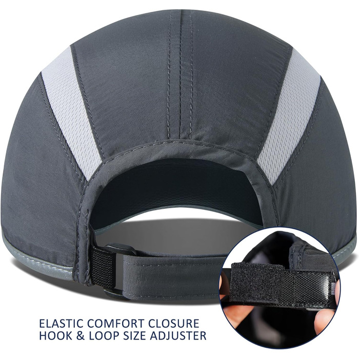 Бейсболка iBasingo з м'якими полями Легка дихаюча швидковисихаюча спортивна шапка для бігу на відкритому повітрі UPF50 для чоловік