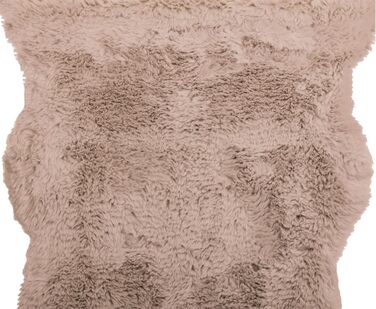 Килим Brandsseller зі штучної овчини 60x180 см XXL Пухнастий килим з високим ворсом із синтетичних волокон Мякий, теплий декоративний чохол для підлоги, дивана, крісла та ліжка Можна прати Для використання в приміщенні та на вулиці Сірий 60 x 180 см (Прям