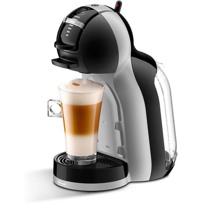 Кавоварка De'Longhi Mini Me в капсулах Dolce Gusto для еспресо з 3 кавовими пакетами, EDG155.BG, 0,8 л, чорний, сірий