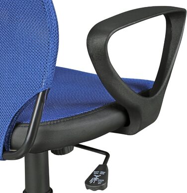 Дитяче офісне крісло FineBuy Terni для дітей віком від 6 років зі спинкою, ергономічне дитяче офісне крісло, регульоване по висоті, синє