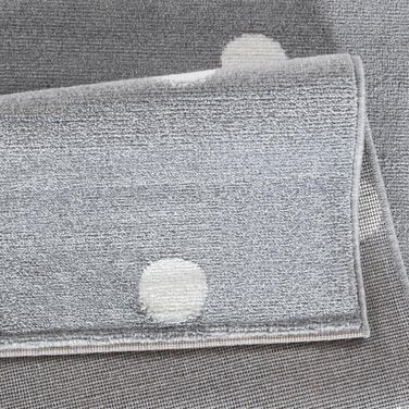 Дитячий килимок Jimri DOTS l Крапки в крапку l Печатка Oeko-Tex Колір Бежевий Синій Рожевий Дитяча кімната/молодіжна кімната (Сіри