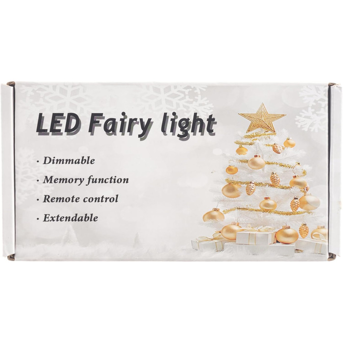 Світлодіодні казкові вогні потужністю 15M 100 світлодіодів з пультом дистанційного керування таймером функція пам'яті казкові вогн