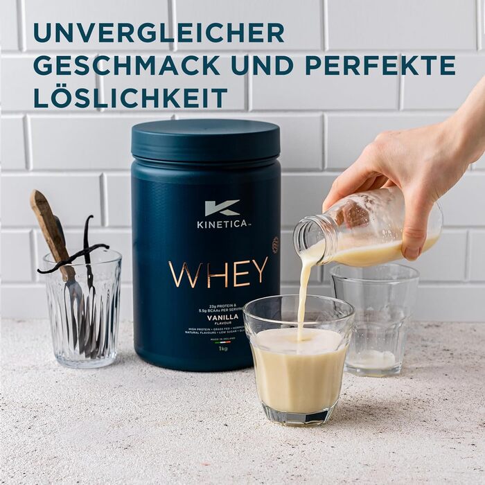 Протеїновий порошок Kinetica Sports Whey – Ваніль, 2,27 кг