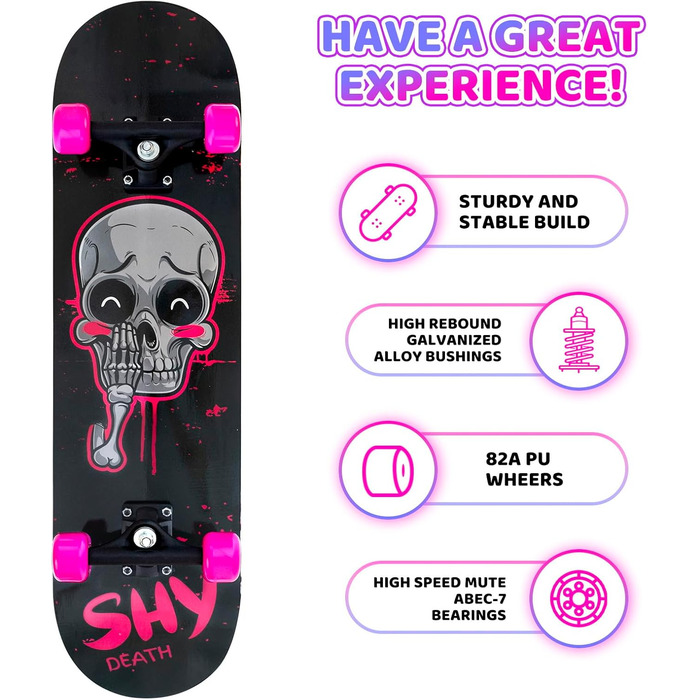 Повний комплект скейтборду Nattork 31 дюйм