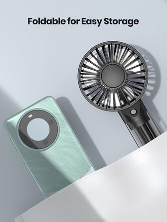 Портативний портативний вентилятор TOPK, акумуляторна батарея, розпилювач води, невеликий персональний ручний вентилятор для подорожей, домашнього офісу, кемпінгу на відкритому повітрі