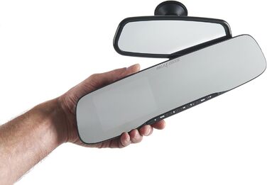 Відеореєстратор Nextbase NBDVRMIRROR для дзеркала заднього виду, 1080p/сек, 10,2 см (4 дюйми), LED, HD, DVR, цифровий відеореєстра