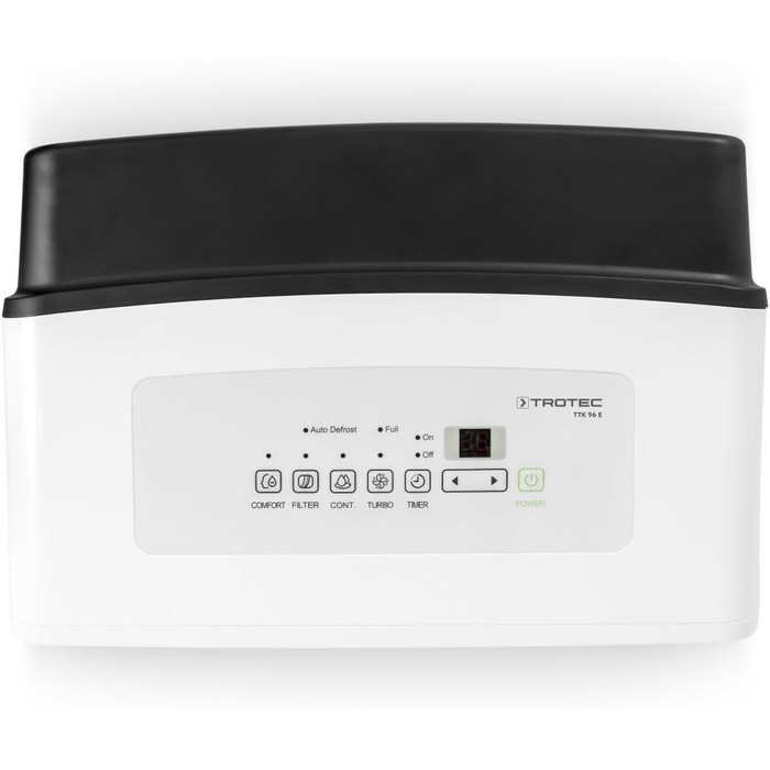 Електричний осушувач повітря TROTEC TTK 96 E - продуктивність 30 л/добу - площа 90 м / 230 м - кімнатний осушувач повітря - для кв