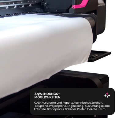 Рулони плотерного паперу, білого, 80 г, 610 мм x 50 м, 50 мм, 2-дюймовий сердечник, матові рулони для малювання, стандартний струменевий рулон для широкоформатних принтерів, копіювальних апаратів, креслень, технічних креслень, інженерного паперу, CAD, 610