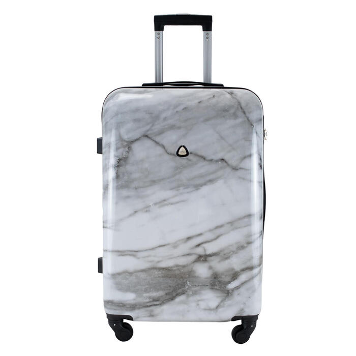 Валіза Semi Line 24' (M) White Marble (T5731-2)