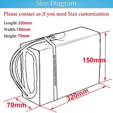 Акумуляторів hxrfoak для електровелосипедів та електросамокатів 36 V, 48 V, 52 V, 60 V, 72 V
