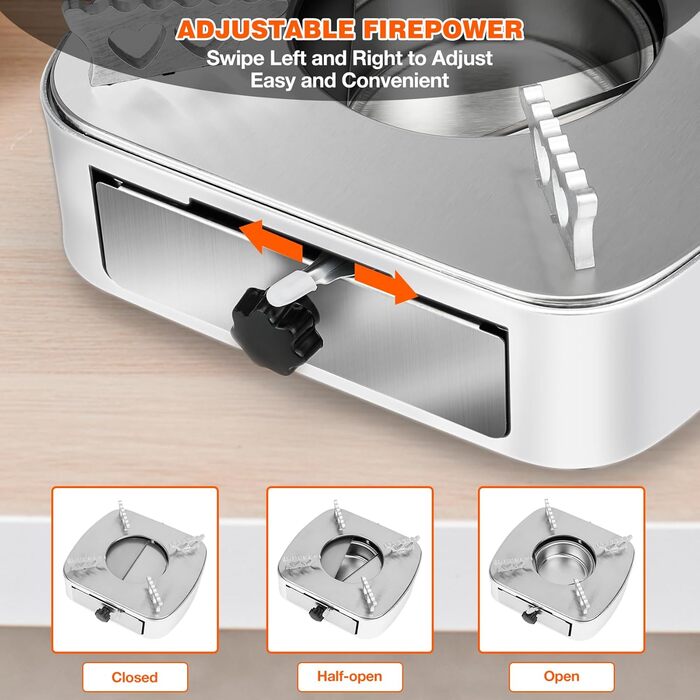 Спиртова плита onlyfire Spirit Stove, портативна кемпінгова плита для використання в приміщенні та на вулиці, компактна спиртова плита з нержавіючої сталі, спиртоварка, спиртова плита для приготування їжі, кемпінгу, трекінгу, саду, пікніка