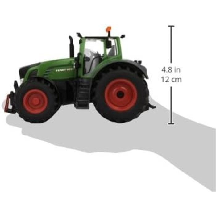 Радіокерований трактор Fendt 939, масштаб 132, з пультом дистанційного керування, метал/пластик, зелений колір, працює від батарейок, сумісний з причіпним обладнанням, 6880
