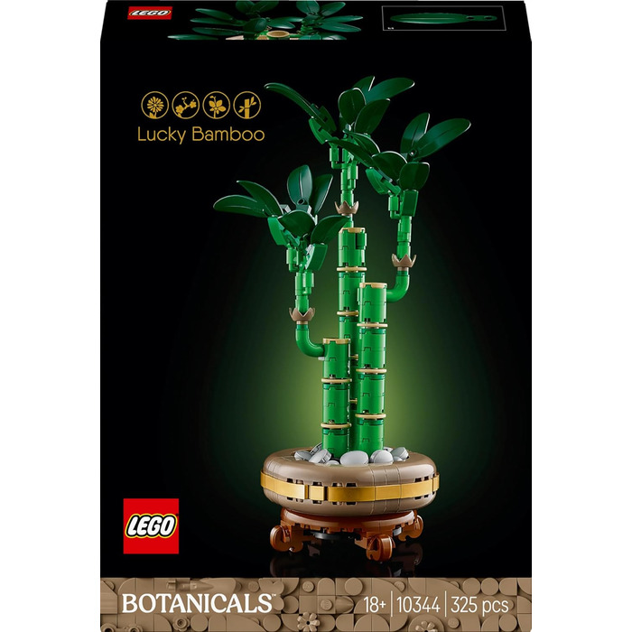 Конструктор LEGO Botanicals Lucky Bamboo 10344, 325 деталей, штучний бамбук