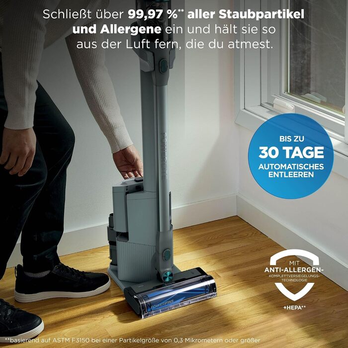 Акумуляторний пилосос Shark PowerLite Clean & Empty Pet, до 40 хв роботи, бірюзовий