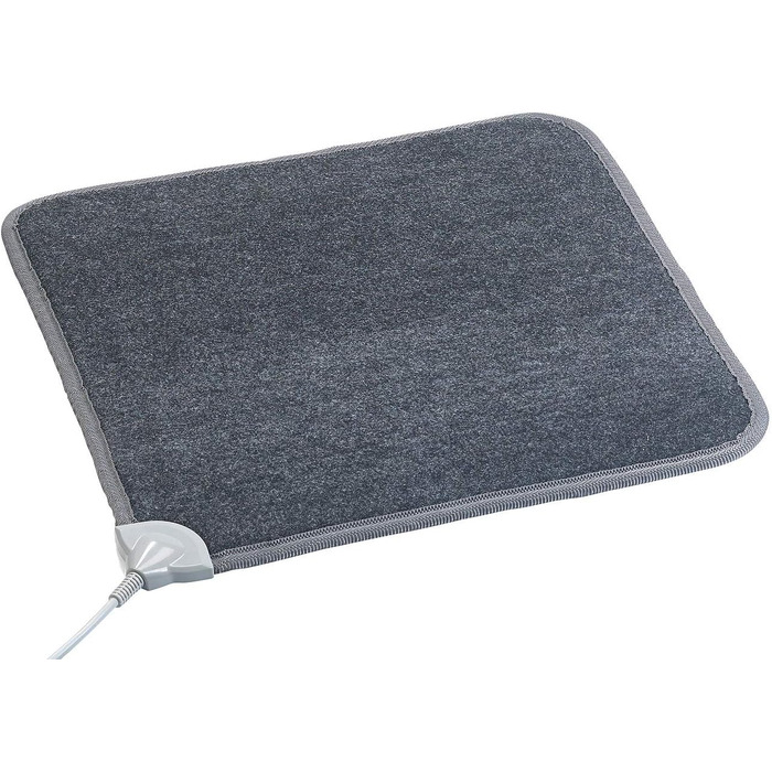 Килимок для ніг з підігрівом infactory килимок для підлоги з підігрівом, неткане полотно, 50x55 см, 60 C, 66 Вт (килимок для ніг з підігрівом, нагрівальні килимки, наматрацник) 50 x 55 см сірого кольору