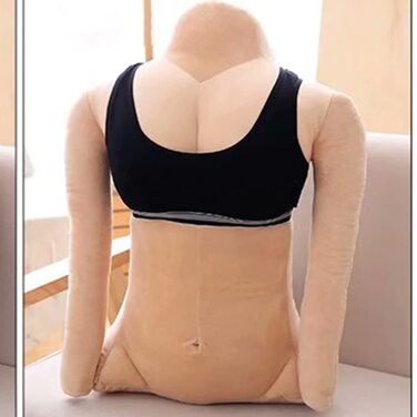 Допоміжна плюшева подушка Pssopp, зручна, форми тіла (гарненька дівчинка приблизно 58 см (див. деталі)) Гарненька дівчинка приблизно 58 см (див. деталі) Гарненька дівчинка приблизно 58 см (див. деталі)