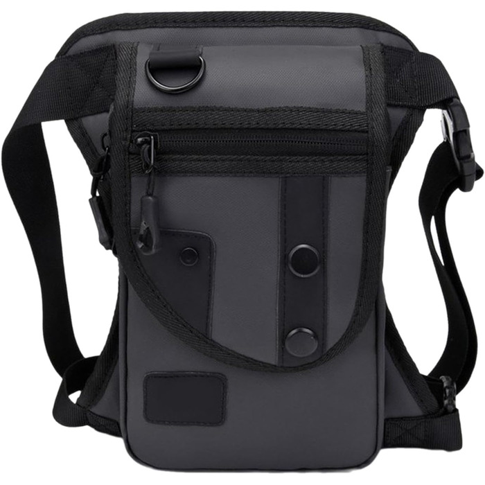 Поясна сумка Fenteer, сумка для відпочинку, регульована сумка, водонепроникна сумка для ніг, сумка для риболовлі для подорожей на природі, для дорослих, сіра