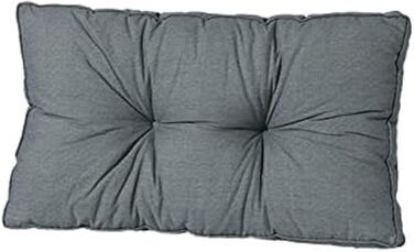 Подушка для відпочинку Madison Florance 60x43 см Basic Grey товщиною 10 см з гнучкою формою, що регулюється, та спинкою