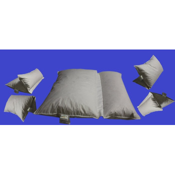 Подушка для читання Betten Hofmann Premium з 2 камерами, багатофункціональна, 80x80, пір&39яна подушка з рулоном, 30 пух, можна прати