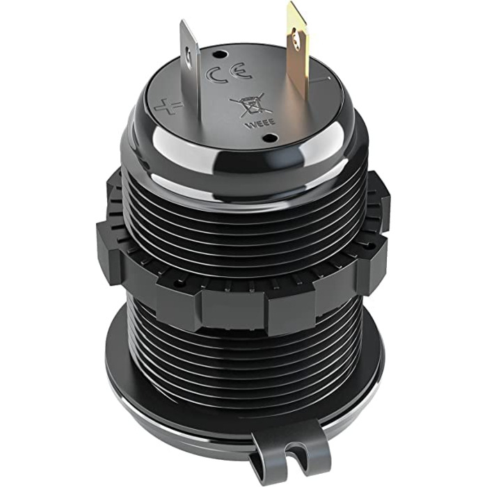 Адаптер зарядного пристрою для гольф-кара, двопортовий адаптер живлення USB швидкої зарядки 3.1, 5A для клубного автомобіля для го