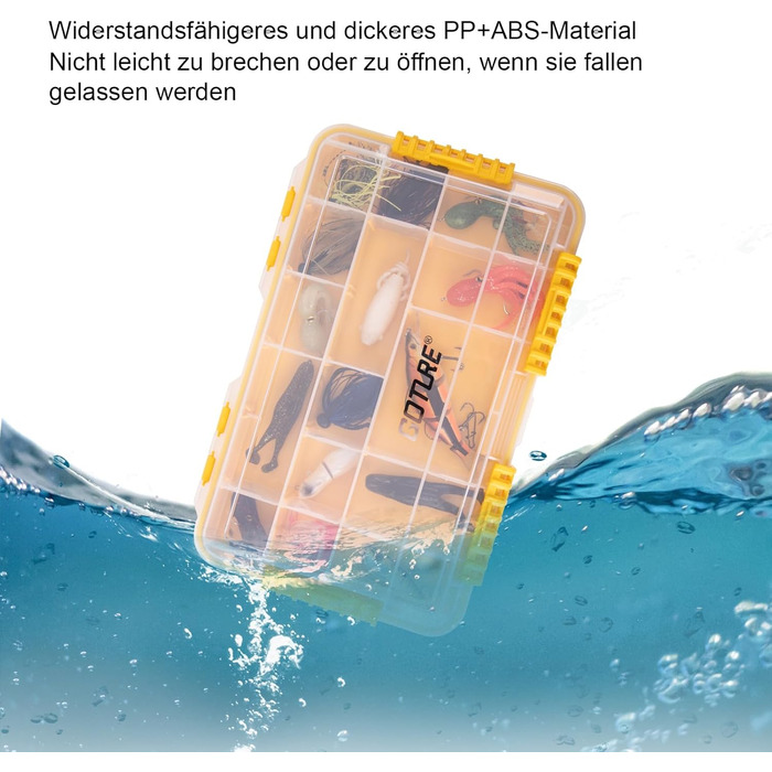 Ящик для рибальських снастей Goture, ящик для дрібних деталей для риболовлі, ящик для рибальських снастей, ящик для приманок, чохол для рибальської коробки, ящики для рибальських аксесуарів, ящик для рибальських снастей для м&39яких пластикових приманок, 