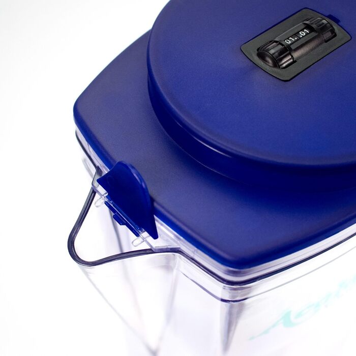 Фільтр для води AcalaQuell One Темно-синій Фільтр для води з активованим вугіллям Найвища продуктивність фільтра - багатошаровий Без BPA та BPB ReNaWa - Технологія Створює смачну, заспокійливу воду