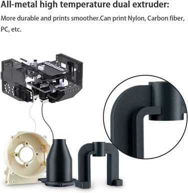 Принтер, конструкція промислового класу, з подвійним екструдером для швидкого друку, надвеликий розмір друку 330 250 320 мм, 3D-