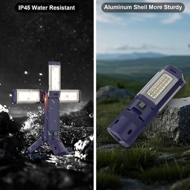 Телескопічний акумуляторний кемпінговий ліхтар ємністю 10000 мАг, 4000 лм, поворотні алюмінієві лопаті на 270, пульт дистанційного керування, водонепроникний IP45, тепле/біле/природне світло, кемпінговий ліхтар з регульованою колірною температурою