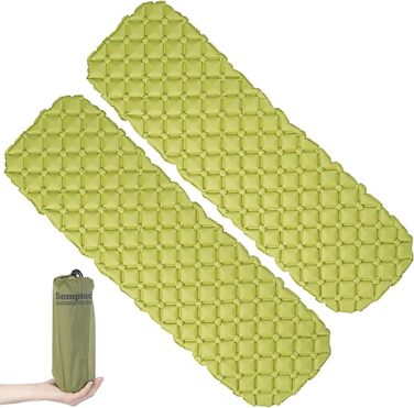 Надувний матрац Semptec Urban Survival Technology Flat 2 надлегкі надувні матраци для вулиці, сумка, швидке надування (кемпінговий килимок, надлегкий кемпінговий матрац, спальний мішок)