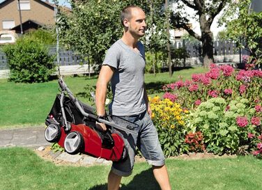 Електричний аератор-скарифікатор (1400 Вт, ширина захвату 35 см, глибина обробки 3-9 мм, регульована ручка, мішок для збору трави 28 л, в комплекті валик для розкидання), 1435